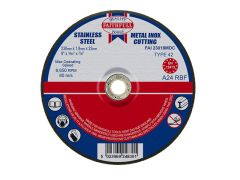 Faithfull Depressed Centre Metal Cut Off Disc 230 x 1.8 x 22mm - FAI23018MDC