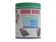 Faithfull Aluminium Oxide Sanding Paper Roll Green 115mm x 10m 120g - FAIAR10120G