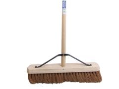 Faithfull Broom Soft Coco 45cm (18in) & Handle & Stay - FAIBRCOCO18H