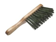 Faithfull Hand Brush Stiff Green PVC 275mm (11in) - FAIBRHANDSTI