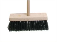 Faithfull Broom PVC 325mm (13 in) Head complete with Handle - FAIBRPVC13H