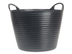 Faithfull Heavy-Duty Polyethylene Flex Tub 28 Litres Black - FAIFLEX28B