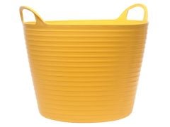 Faithfull Heavy-Duty Polyethylene Flex Tub 42 Litres Yellow - FAIFLEX42Y