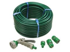 Faithfull PVC Reinforced Hose 30 Metre Fittings & Spray Gun - FAIHOSE30AV