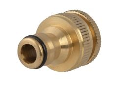 Faithfull Brass Dual Tap Connector 12.5 - 19mm (1/2 - 3/4in) - FAIHOSETC