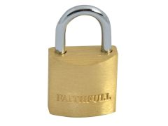 Faithfull Brass Padlock 20mm 3 Keys - FAIPLB20