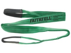 Faithfull Lifting Sling Green 2 Tonne 60mm x 2m - FAITDLS2T2M