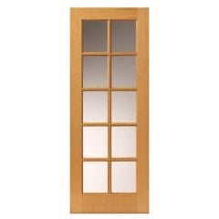 JB Kind Gisburn Oak Glazed Internal Door 1981x686x35mm - VSO10L23G