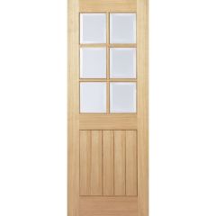 LPD Mexicano 6L Unfinished Oak Internal Door 2040x726x40mm - OMEXCG726
