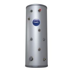 UK Cylinders  FlowCyl 150L Heat Pump Slimline Unvented Hot Water Cylinder - FCHPS3150