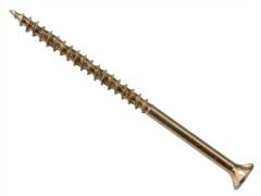 Forgefix ForgeFast Pozi Compatible Elite Performance Wood Screw Zinc Yellow 5.0 x 100mm Box 100 - FORFFP5100Y