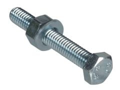 Forgefix High Tensile Set Screw Zinc Plated M6 x 40mm Forge Pack 8 - FORFPHBN640
