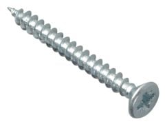 Forgefix Multi-Purpose Pozi Countersunk Screw Zinc Plated 4.0 x 40mm Forge Pack 20 - FORFPMP440Z