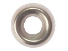 Forgefix Screw Cup Washers Solid Brass Nickel Plated No.6 Bag 200 - FORSCW6NM