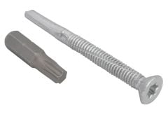 Forgefix TechFast Roofing Screw Timber - Steel Heavy Section 5.5 x 60mm Pack 100 - FORTFCH5560