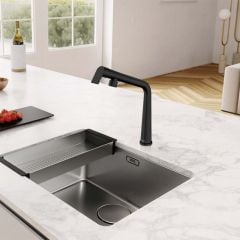 Franke Icon Swivel Spout Kitchen Mixer Tap - Matt Black - 115.0625.187