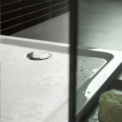 Geberit Shower Tray Waste Chrome C/W Cover 90Mm Prev 150.679.21.1 - 150.555.21.1