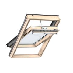 Velux Integra Electric Roof Window with Laminated Glazing - Pine (Clear Lacquer) 55 x 78cm - GGL CK02 307021U