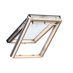 Velux Top-Hung Roof Window with Laminated Glazing - Pine (Clear Lacquer) 55 x 98cm - GPL CK04 3070