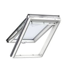 Velux Top-Hung Roof Window Triple Glazed - Anti Dew & Easy to Clean Glazing - White Polyurethane 55 x 118cm - GPU CK06 0066