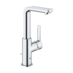 Grohe Lineare Basin Mixer Tap With Pop Up Waste - Chrome - 23296001