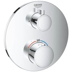 Grohe Grohtherm Thermostatic Shower Mixer Valve For 1 Outlet With Shut Off Valve - 24075000