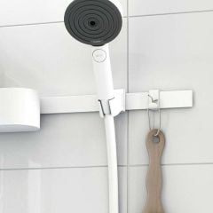 hansgrohe WallStoris Sliding Shower Head Holder - Matt White - 27917700