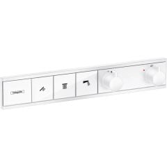 hansgrohe Rainselect Thermostatic Shower Valve For Concealed Installation For 3 Functions - Matt White - 15381700
