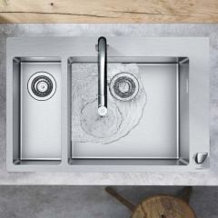 hansgrohe S712-F655 Inset Kitchen Sink 180/450 - Stainless Steel - 43310800