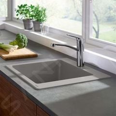 hansgrohe S510-F660 Inset Kitchen Sink 660 - Concrete Grey - 43313380
