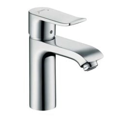 hansgrohe Metris Single Lever Basin Mixer Tap 110 With Pop-Up Waste - Chrome - 31080000