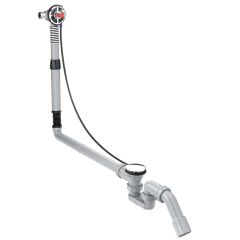 Hansgrohe Exafill S Basic Set For Bath Filler With Waste And Overflow Set For Large Bathtubs -  Chrome - 58116180