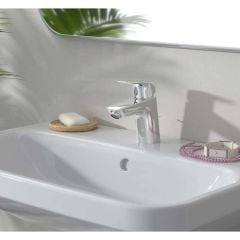 hansgrohe Logis Single Lever Basin Mixer Tap 70 With Push-Open Waste -  Chrome - 71077000 Main Image