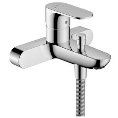 hansgrohe Rebris S Single Lever Bath/Shower Mixer Tap for Exposed Installation - Chrome - 72442000
