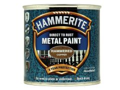 Hammerite Direct to Rust Hammered Finish Metal Paint Copper 250ml - HMMHFCO250