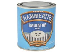 Hammerite Radiator Paint Satin White 500ml - HMMRES500