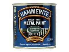 Hammerite Direct to Rust Smooth Finish Metal Paint Wild Thyme 250ml - HMMSFWT250