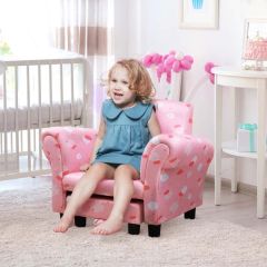 HOMCOM Cloud/Star Pattern Kids Sofa - Pink - 310-033V70PK