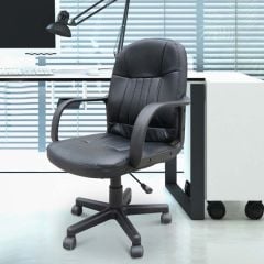 HOMCOM Executive Office Chair - Black - 5550-3478BK