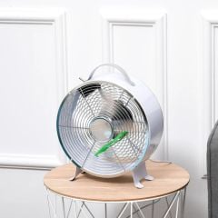 HOMCOM 26cm 2-Speed Electric Table Desk Fan - White - 824-020WT