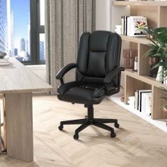 HOMCOM Executive Office Chair - Black - 921-049BK Lifestyle