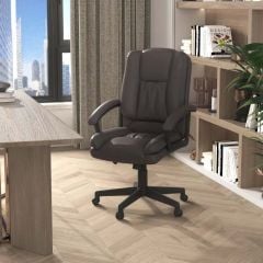 HOMCOM Executive Office Chair - Brown - 921-049BN Lifestyle Main Image