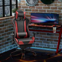 HOMCOM Gaming Chair - Red & Black - 921-101V70BK