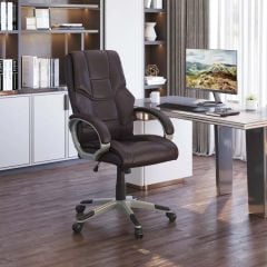 HOMCOM Executive Office Chair - Brown - 921-617V70DR