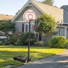 HOMCOM Portable Basketball Hoop With Backboard - Multi-Colour - A61-003