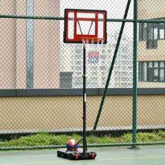 HOMCOM Portable Basketball Hoop With Backboard - Black/Red - A61-023 Main Image