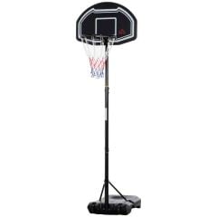 HOMCOM Portable Basketball Hoop With Backboard - Black - A61-028RD