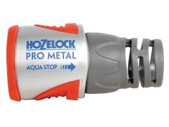 Hozelock 2035 Pro Metal Aqua Stop Hose Connector 12.5 - 15mm (1/2 - 5/8in) - HOZ2035