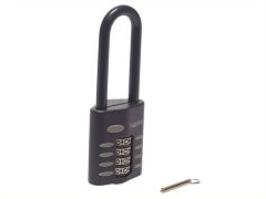 Henry Squire CP50/2.5 Combination Padlock 4-Wheel 50mm Extra Long Shackle 63.5mm - HSQCP5025
