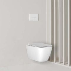 Ideal Standard i.Life B Slim Soft Close Toilet Seat & Cover - White - T500301